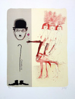 Jiří Suchý - Pocta Charliemu - grafika volný list